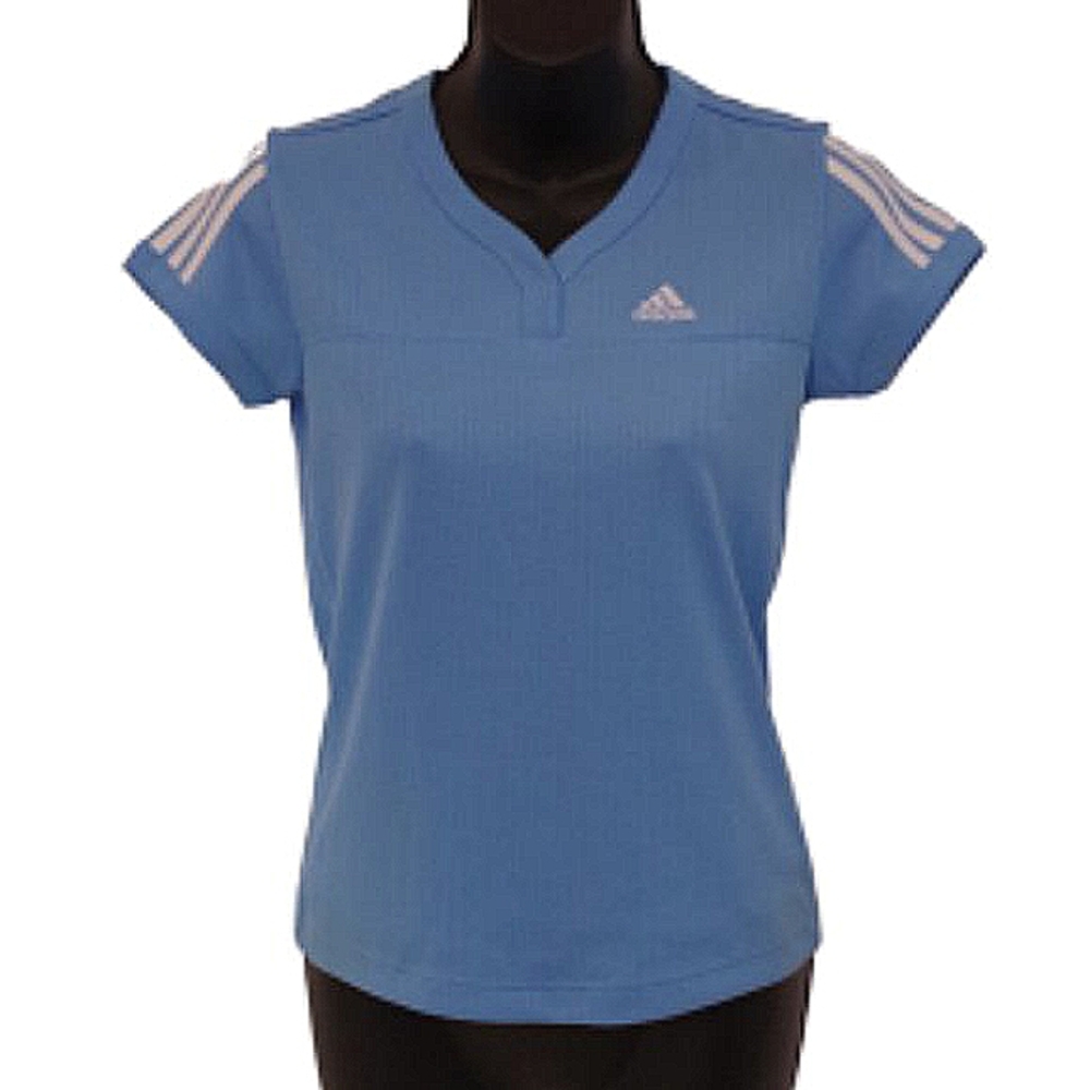 Adidas 1 Button V Neck Poly Tee- Sz. Sm
